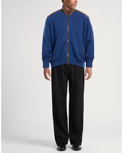 Paul & Shark Blue Midnight Cardigan Virgin Wool for men