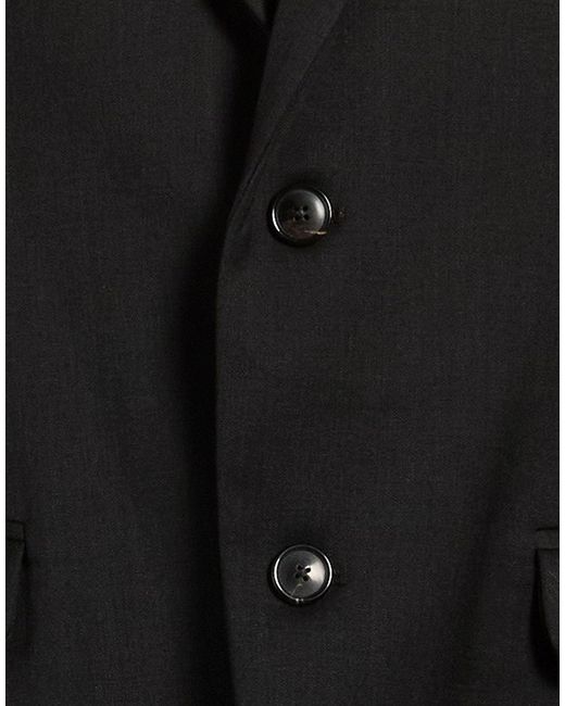 Rrd Black Blazer Virgin Wool, Elastane for men