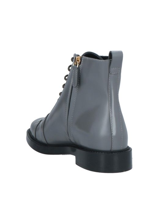 Tod's Gray Ankle Boots