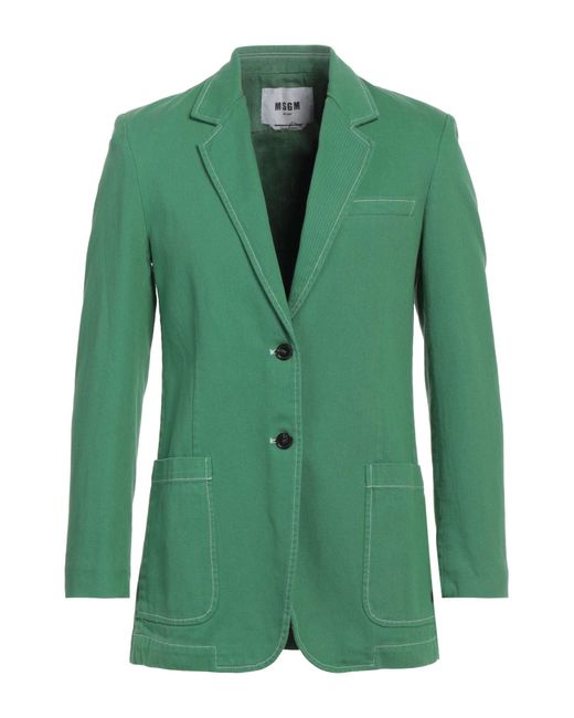 MSGM Green Blazer