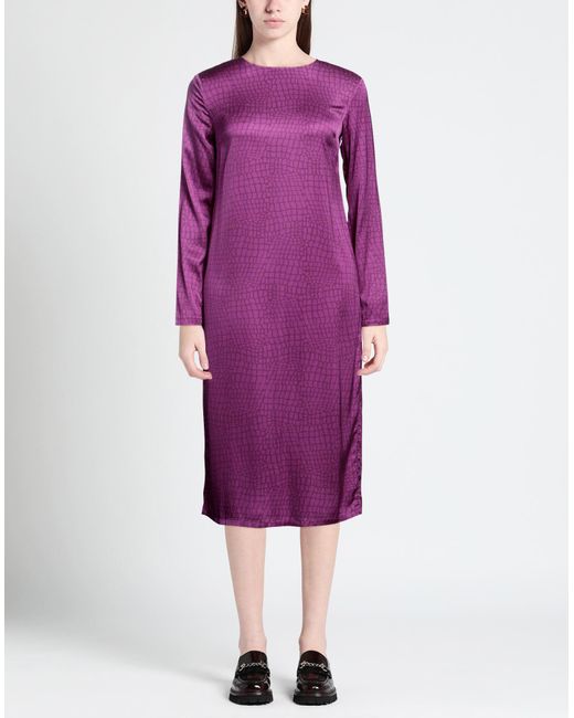 ANDAMANE Purple Midi Dress