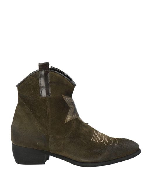Zoe Brown Ankle Boots Leather