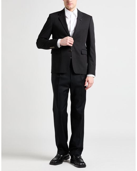 Lardini Black Blazer Virgin Wool for men