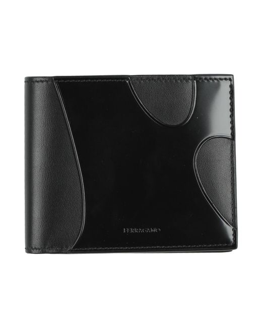 Ferragamo Black Wallet Calfskin for men