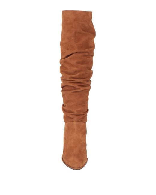 Stuart Weitzman Brown Boot Leather