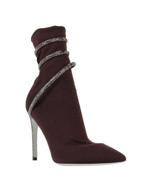 Rene Caovilla Brown Ankle Boots