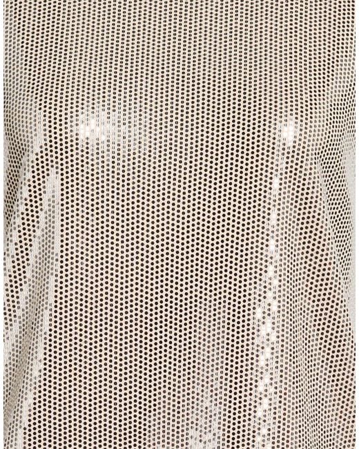 Guess Gray Top Polyester, Elastane, Metal