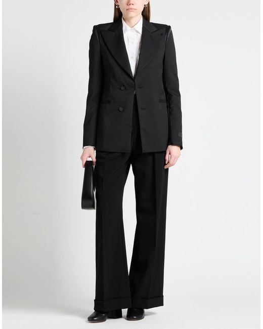 MM6 by Maison Martin Margiela Black Blazer Polyester, Viscose, Elastane