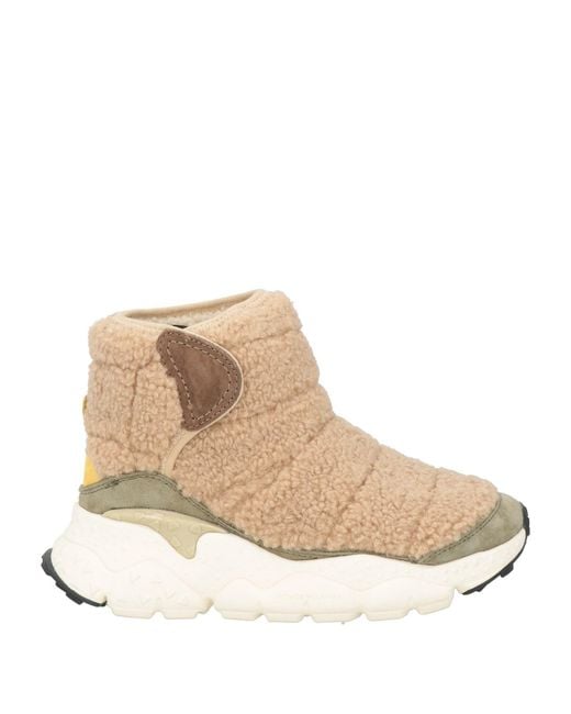 Flower Mountain Natural Ankle Boots