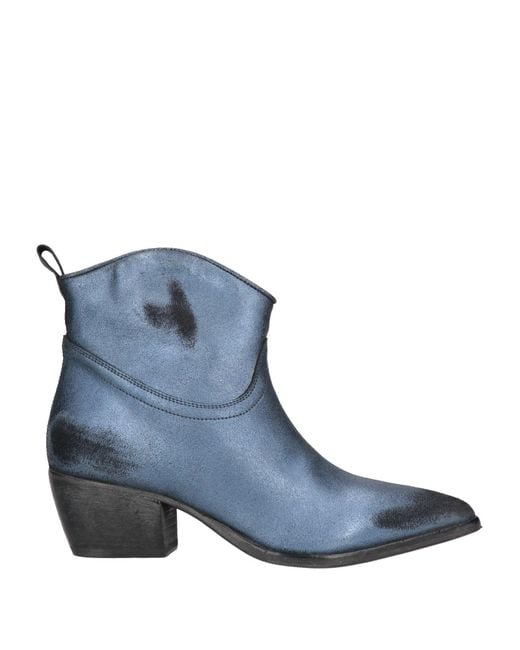 Moma Blue Ankle Boots