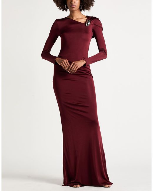 GIUSEPPE DI MORABITO Red Burgundy Maxi Dress Viscose
