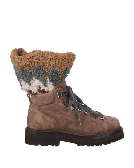 Brunello Cucinelli Brown Ankle Boots