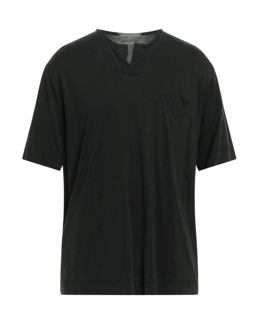 Daniele Fiesoli Black T-shirt for men