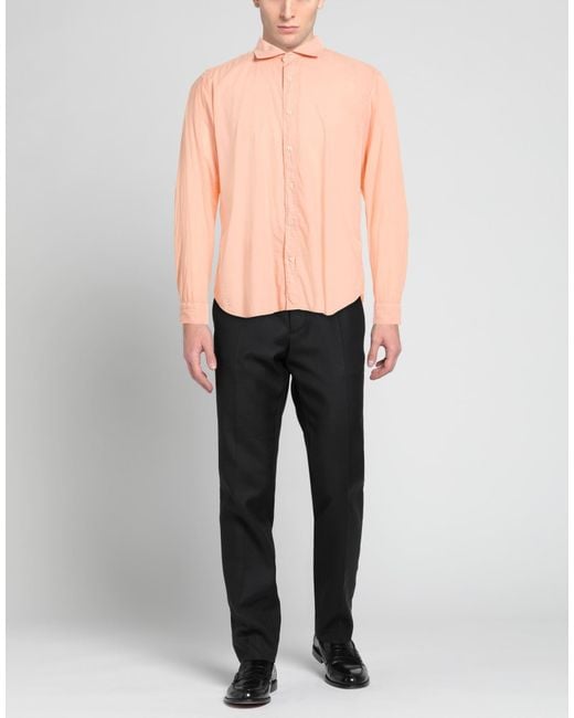 Tintoria Mattei 954 Pink Shirt Cotton for men