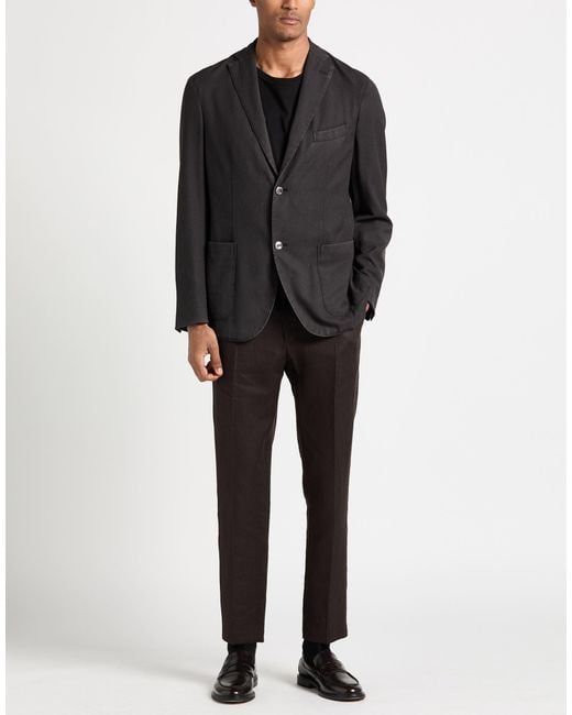 Boglioli Black Blazer Wool for men