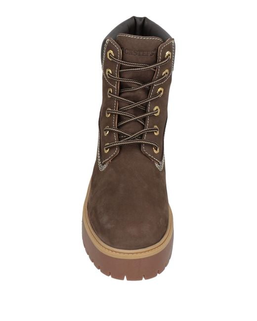 Docksteps Brown Ankle Boots Leather