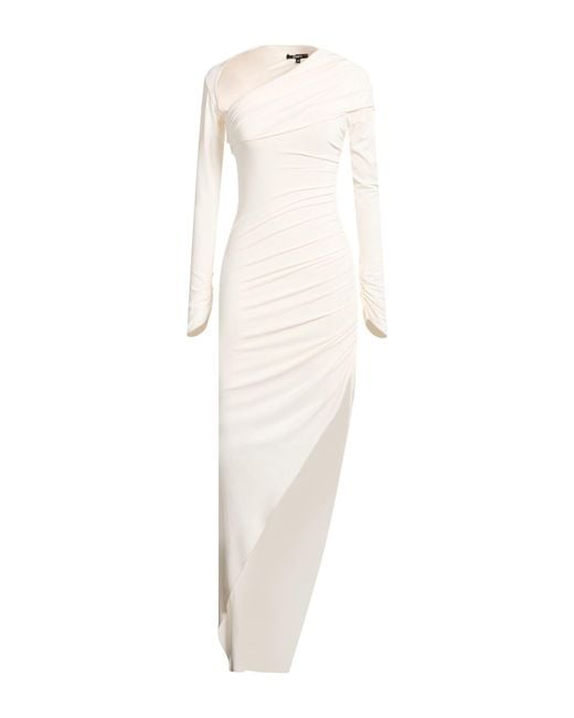 Amen White Maxi Dress Acetate, Polyamide, Elastane