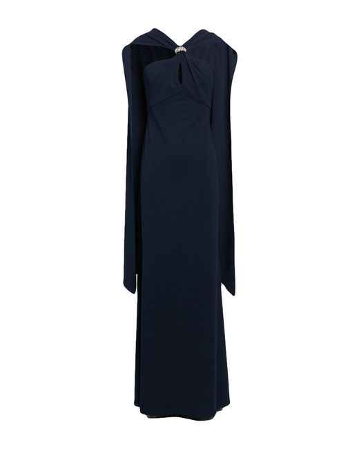 Joseph Ribkoff Blue Signature Midnight Maxi Dress Polyester, Elastane