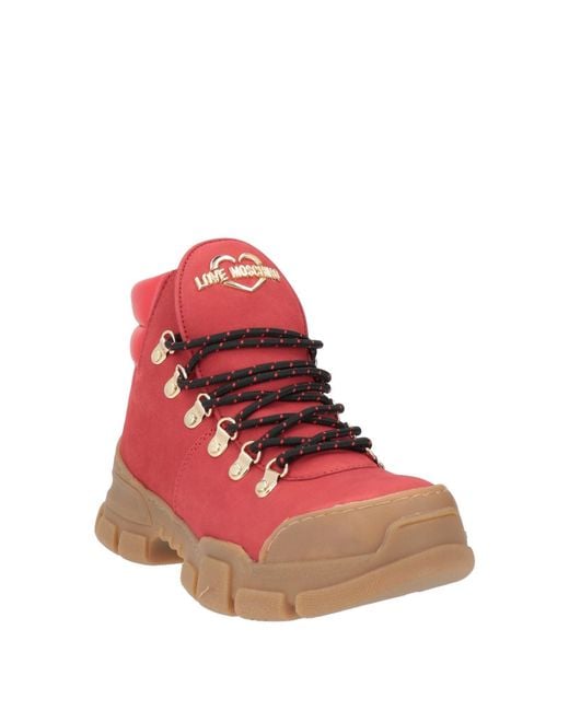 Love Moschino Pink Ankle Boots