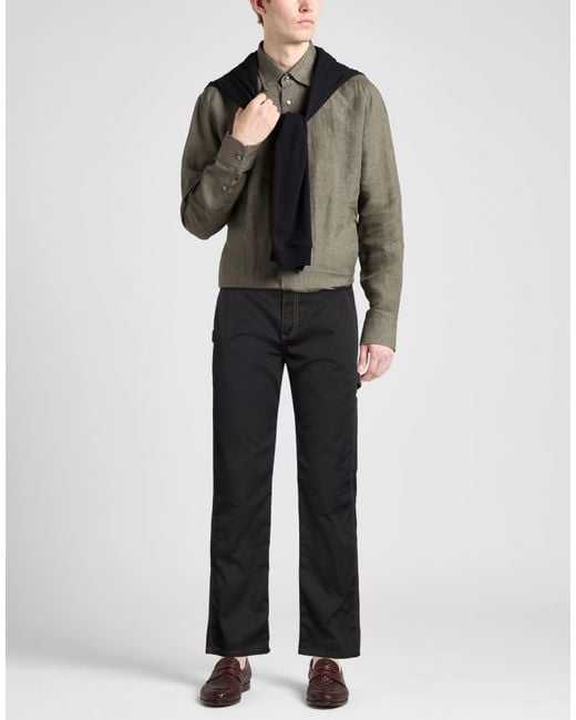 Tod's Black Pants Polyester, Cotton for men