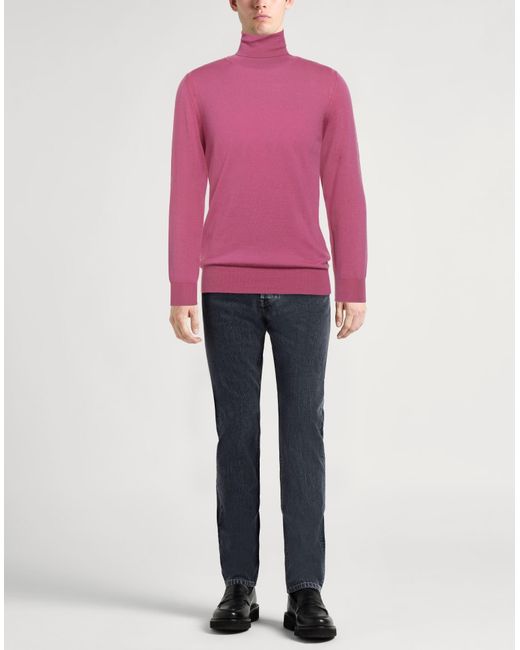 Paolo Pecora Pink Turtleneck for men