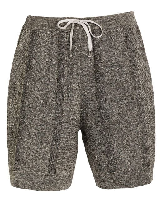 Maison Margiela Gray Shorts & Bermuda Shorts Linen, Cotton, Polyester for men