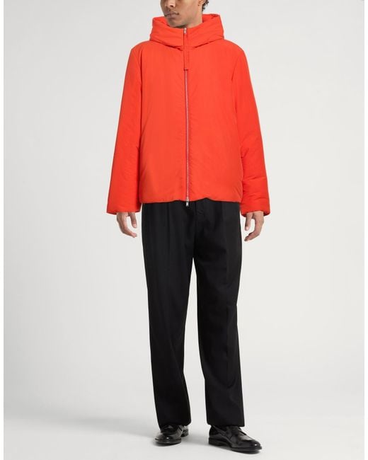 Jil Sander Red Jacket Polyester for men
