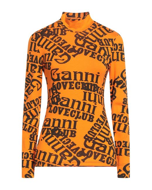 Ganni Orange T-shirts