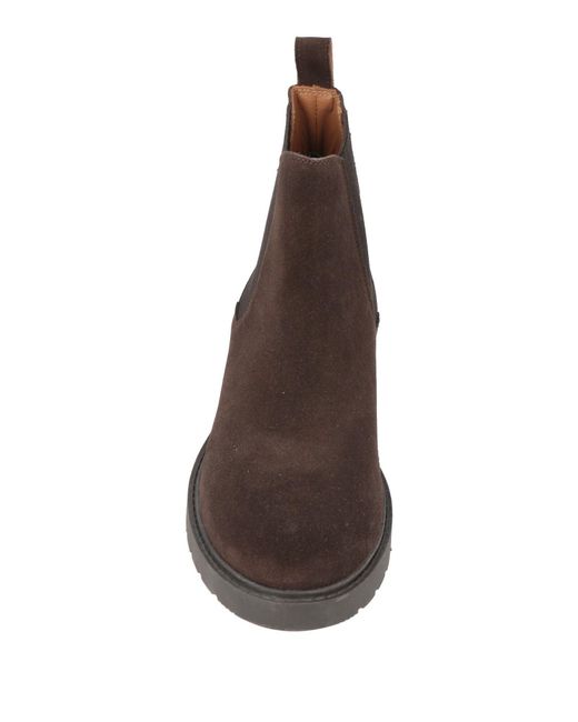 SELECTED Brown Ankle Boots Leather for men