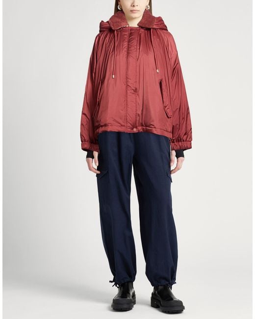 Weekend by Maxmara Red Jacket Polyester