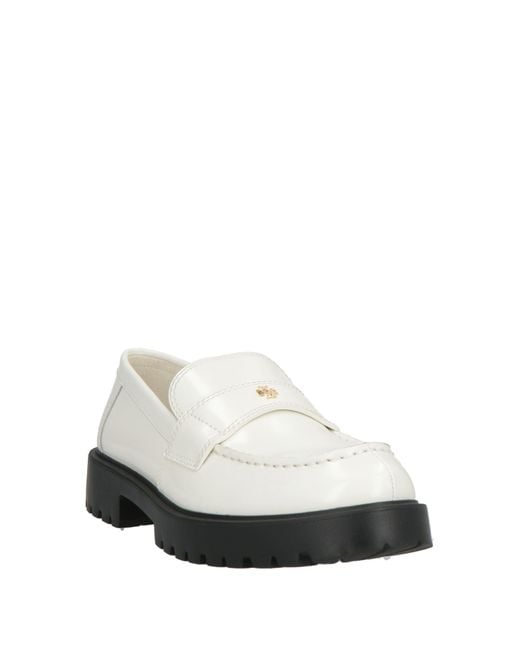 Tory Burch White Mokassin