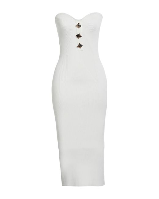 Vestito Midi di Self-Portrait in White