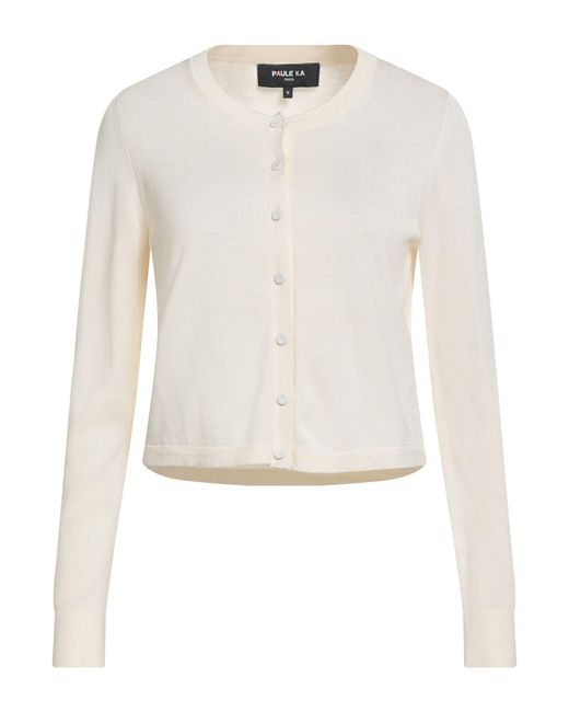Paule Ka White Cardigan