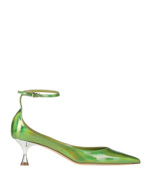 NCUB Green Pumps Leather