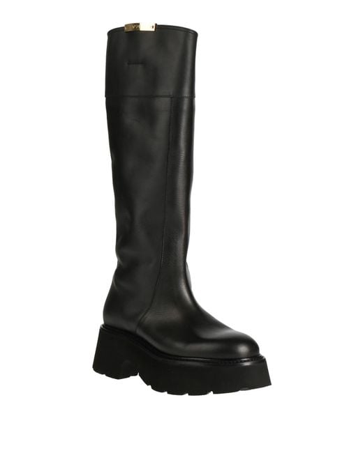 N°21 Black Boot Leather