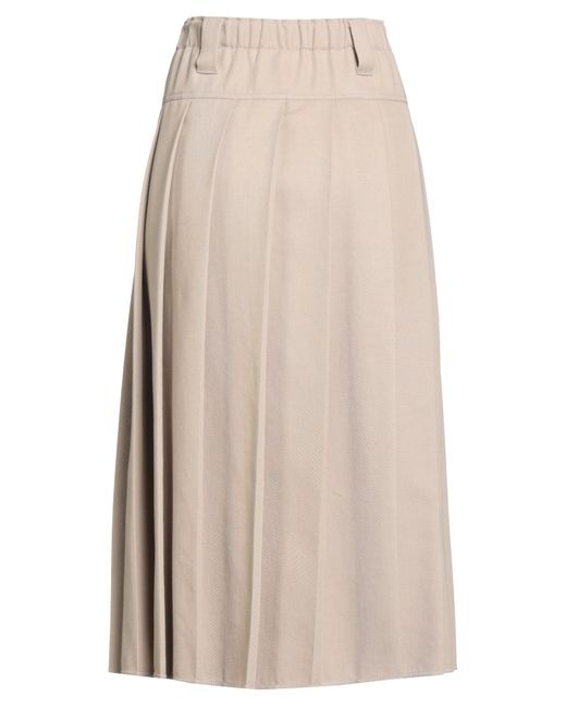 Jupe Midi Brunello Cucinelli en coloris Natural