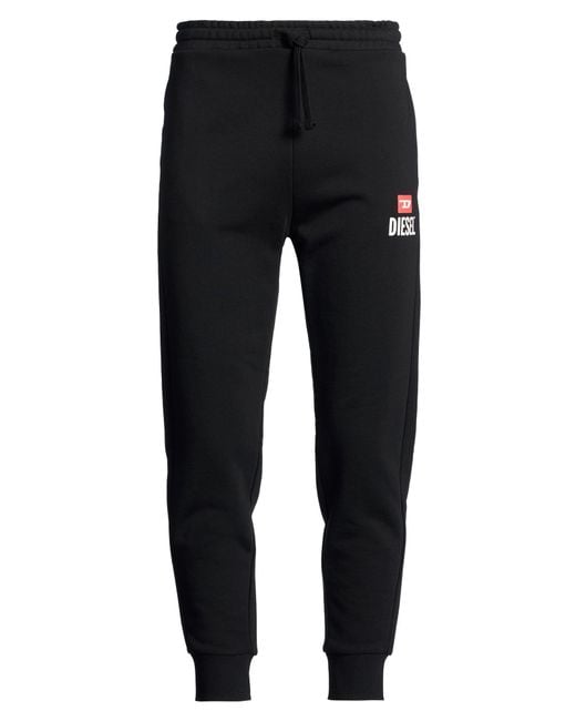 DIESEL Black Pants Cotton for men