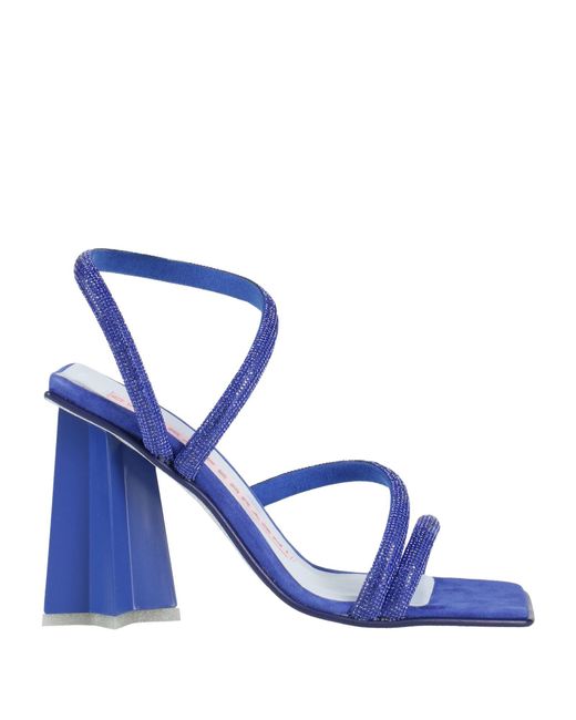 Chiara Ferragni Blue Embellished Ankle-Strap Sandals