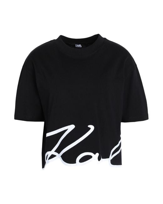 Karl Lagerfeld Black T-shirts