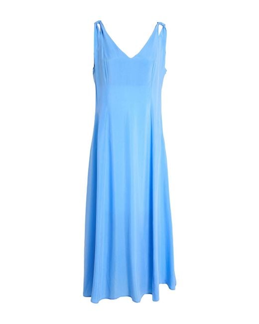 Pennyblack Blue Light Midi Dress Cupro