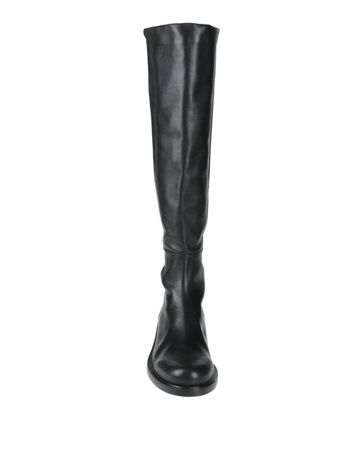 Stuart Weitzman Black Boot Leather