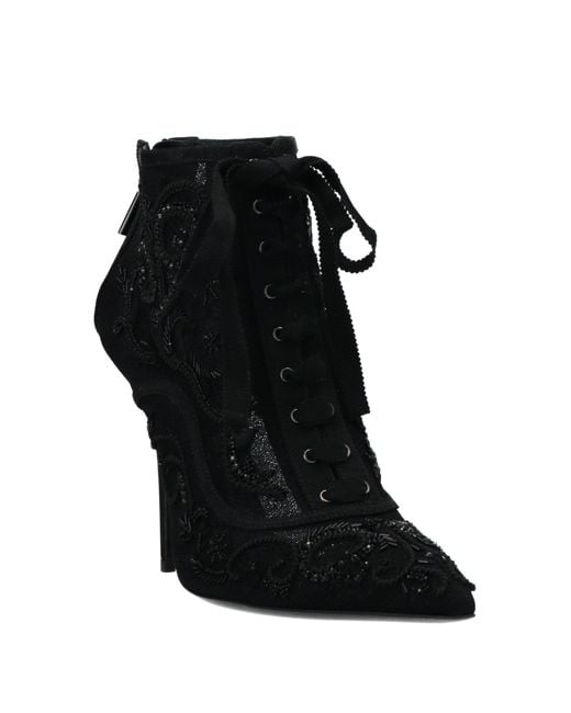 Dolce & Gabbana Black Ankle Boots