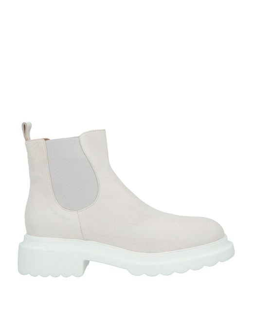 Pomme D'or White Ankle Boots