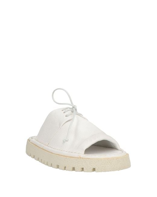 Marsèll White Sandals Leather