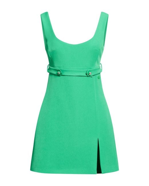 Chiara Ferragni Green Mini Dress Polyester, Elastane