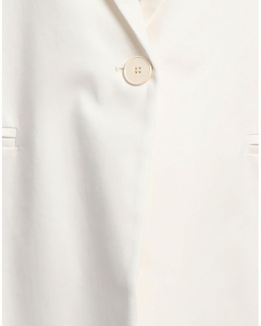 ViCOLO White Blazer Cotton, Elastane