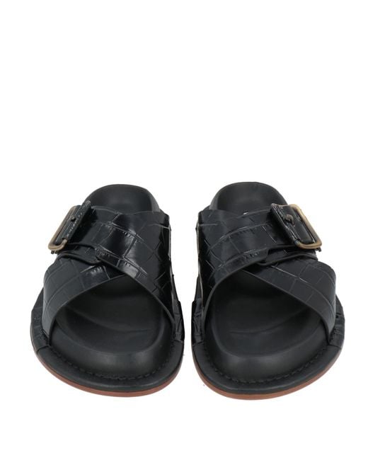 Jil Sander Black Sandals