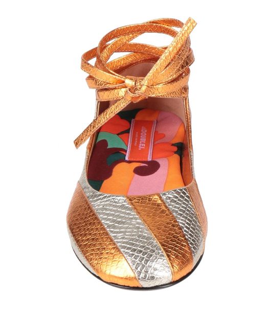 LaDoubleJ Natural Ballet Flats