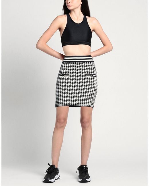 Gaelle Paris Gray Mini Skirt Viscose, Acrylic, Elastane