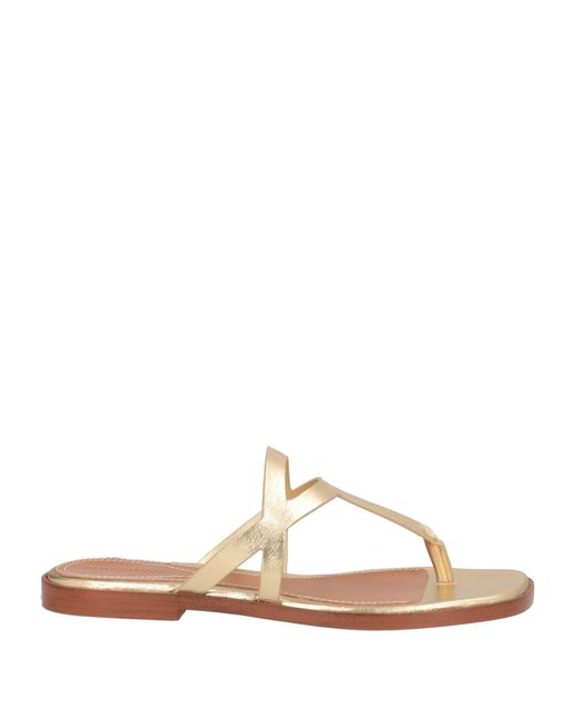 Zimmermann White Thong Sandal Leather